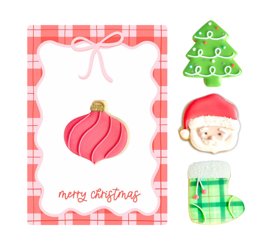 'Merry Christmas' Cookie Card