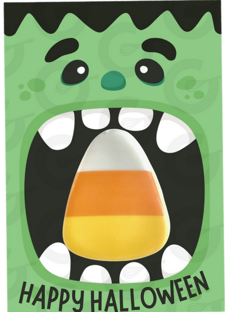 Green Monster Cookie Card