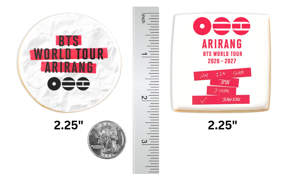 BT21 World Tour - 1dz printed mini cookies