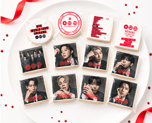 BTS World Tour 'Arirang' - 1dz printed mini cookies