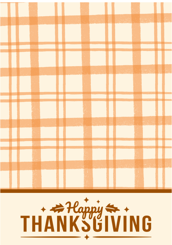 'Happy Thanksgiving' cookie card