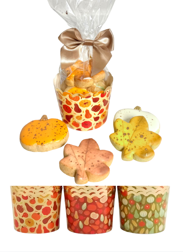 Pumpkin & Maple Leaf Cookie Cup